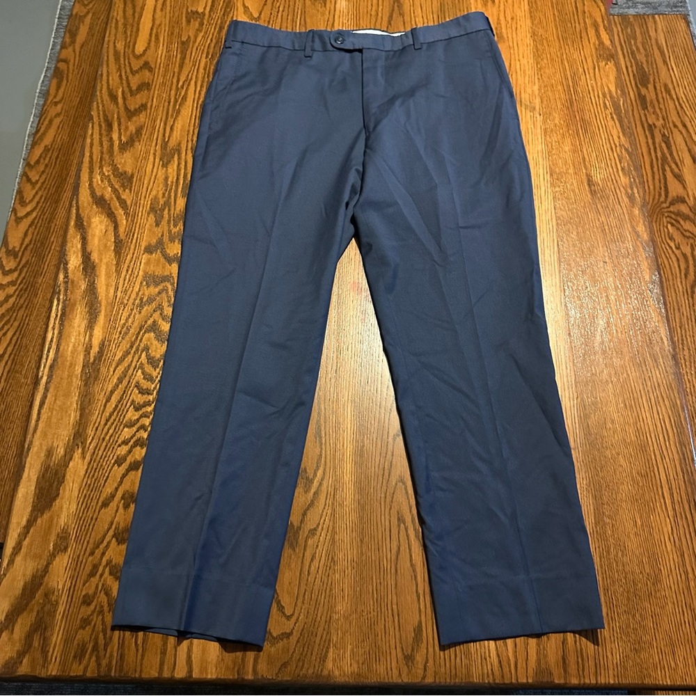 JB BRITCHES 100%‎ wool men’s dress pants / slacks in navy blue size 35